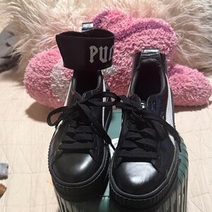 Fenty Puma Black High-Top Sneakers